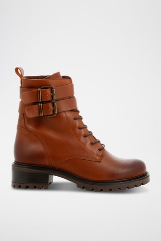 Bottines en cuir Nimaya - Marron