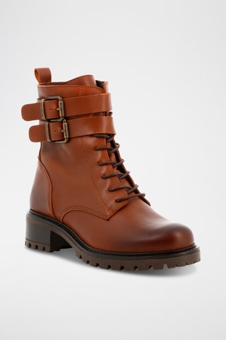 Bottines en cuir Nimaya - Marron