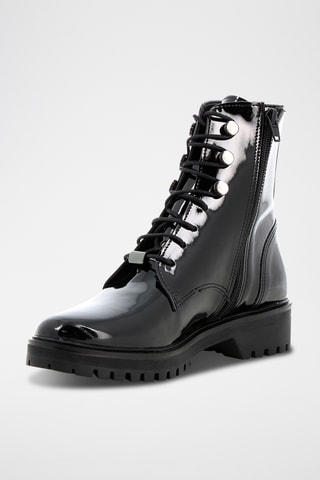 Bottines en cuir verni Riva - Noir