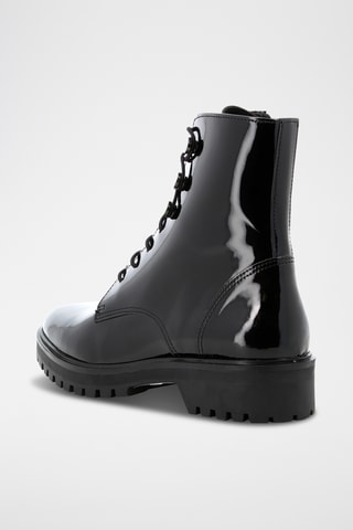 Bottines en cuir verni Riva - Noir