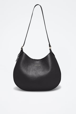 Sac bandoulière en cuir - Noir