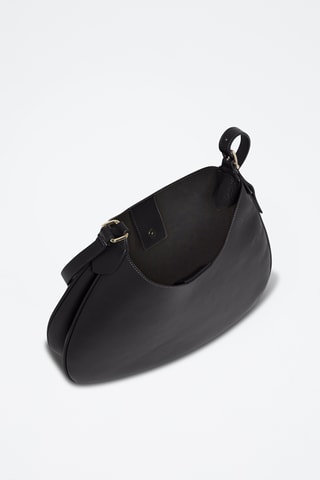 Sac bandoulière en cuir - Noir