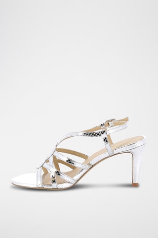 Sandálias de salto Emancipee - Prateado