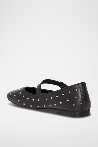 Babies en cuir de chèvre Boreal - Noir