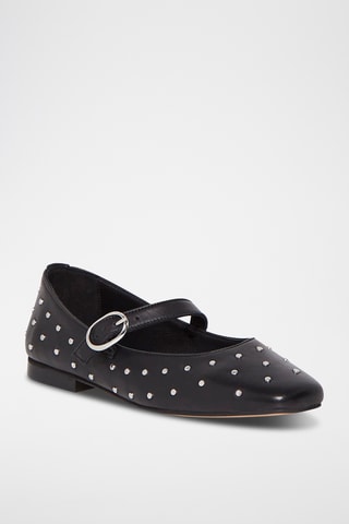 Babies en cuir de chèvre Boreal - Noir