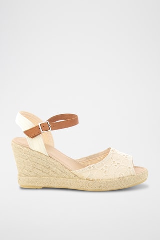 Sandales compensées Raphaella - Beige
