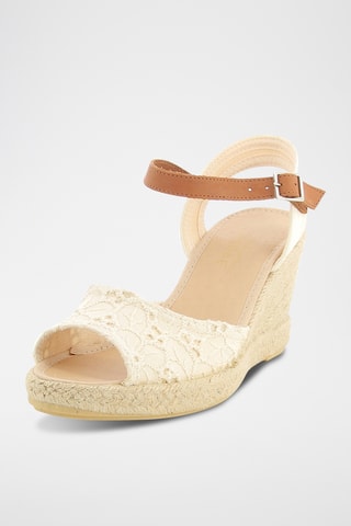 Sandales compensées Raphaella - Beige