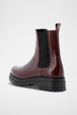 Bottines Chelsea en cuir Antonia - Bordeaux