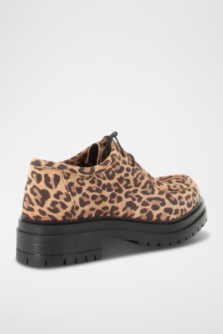 Derbys en croûte de cuir Gominette - Marron