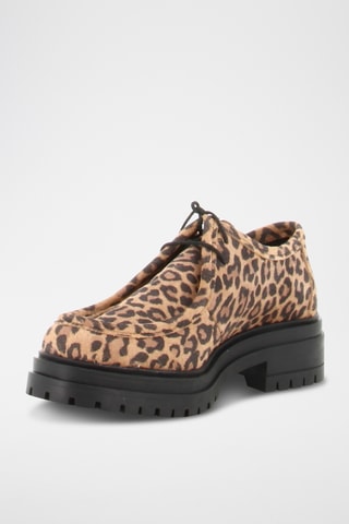 Derbys en croûte de cuir Gominette - Marron