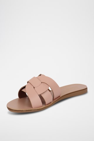 Mules en cuir Samoa - Rose