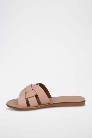 Mules en cuir Samoa - Rose