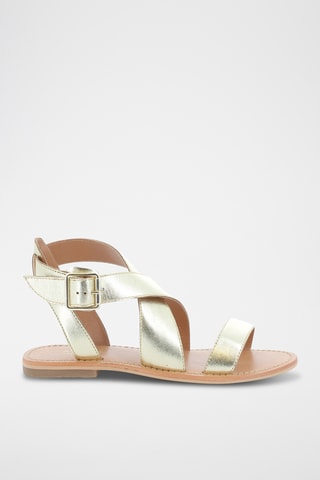 Sandales en cuir Rachel - Doré