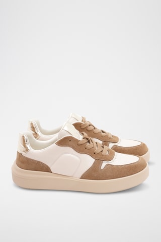 Baskets Tullia - Blanc et taupe