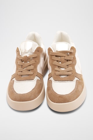 Baskets Tullia - Blanc et taupe