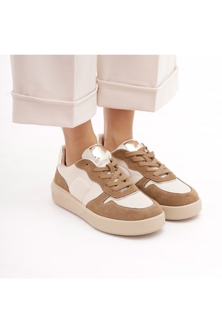 Baskets Tullia - Blanc et taupe