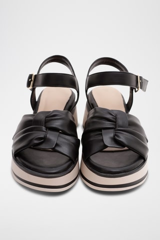 Sandales compensées Nyama - Noir