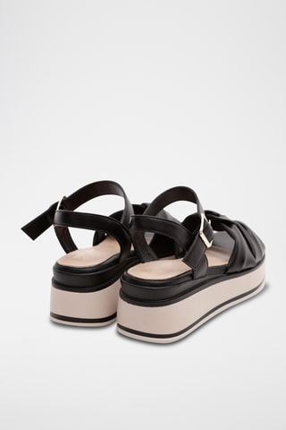 Sandales compensées Nyama - Noir