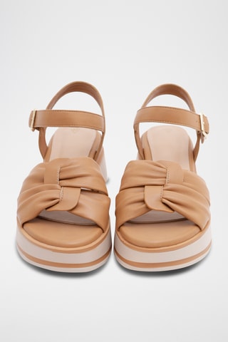 Sandales compensées Nyama - Camel