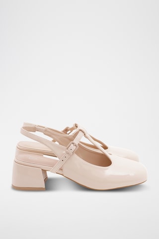 Salomés à talons Gyna - Écru