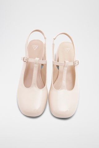 Salomés à talons Gyna - Écru