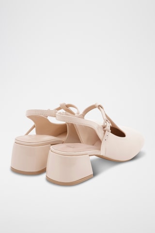 Salomés à talons Gyna - Écru