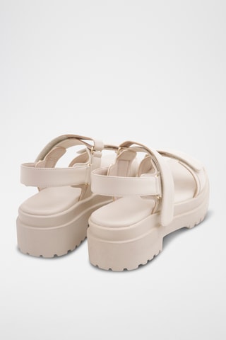 Sandales plateformes Nerinaele - Écru