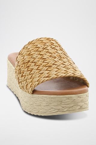 Mules compensées Rym - Beige