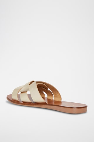 Mules en cuir Samoa - Doré