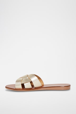 Mules en cuir Samoa - Doré