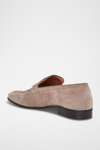 Mocassins en nubuck James - Taupe