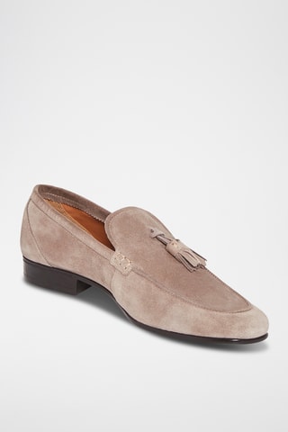 Mocassins en nubuck James - Taupe