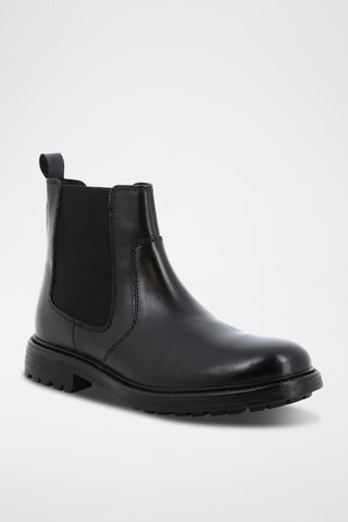 Boots Chelsea de couro Noah - Preto