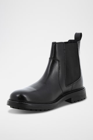 Boots Chelsea de couro Noah - Preto