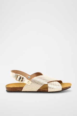 Sandales en cuir Leah - Doré