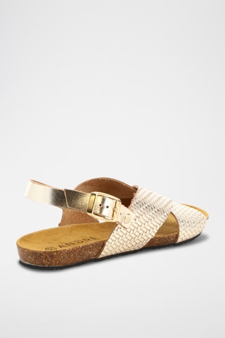 Sandales en cuir Leah - Doré