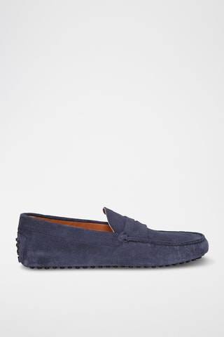 Mocassins en nubuck Patrick - Bleu marine