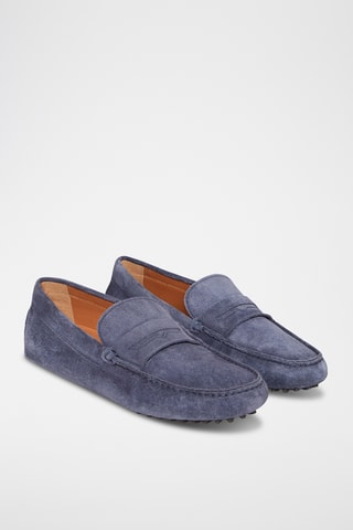Mocassins en nubuck Patrick - Bleu marine