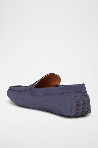Mocassins en nubuck Patrick - Bleu marine