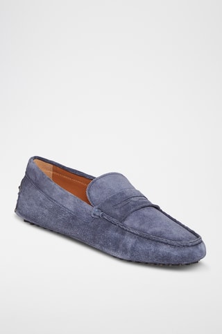 Mocassins en nubuck Patrick - Bleu marine