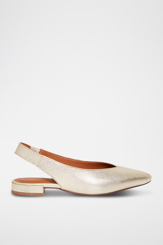 Ballerines en cuir de chèvre Rosee - Doré