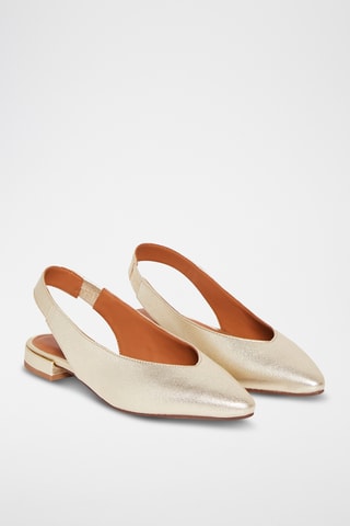 Ballerines en cuir de chèvre Rosee - Doré