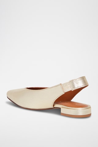 Ballerines en cuir de chèvre Rosee - Doré