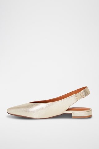 Ballerines en cuir de chèvre Rosee - Doré