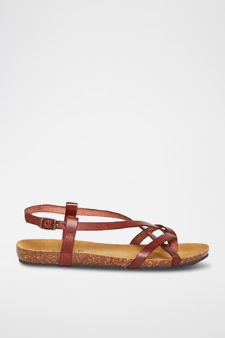 Sandales en cuir Rattaouy - Beige