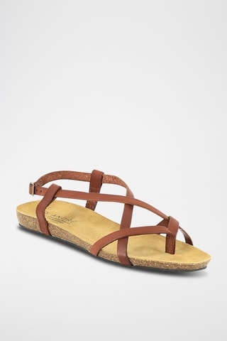Sandales en cuir Rattaouy - Beige