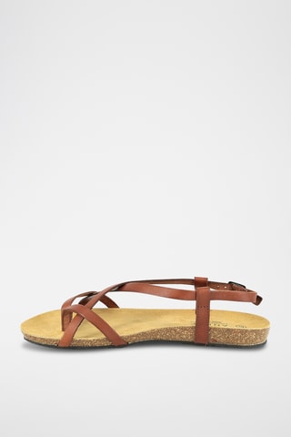 Sandales en cuir Rattaouy - Beige