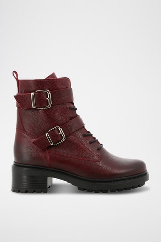 Bottines en cuir Nima - Bordeaux