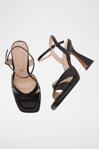 Sandálias de salto Serafina - Preto
