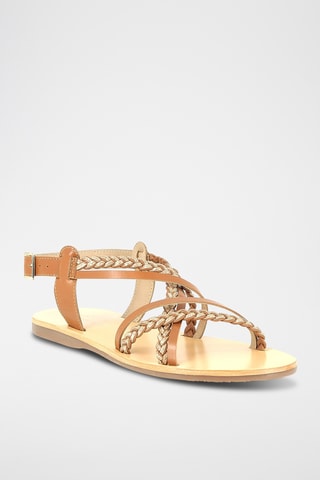 Sandales en cuir Rosane - Camel